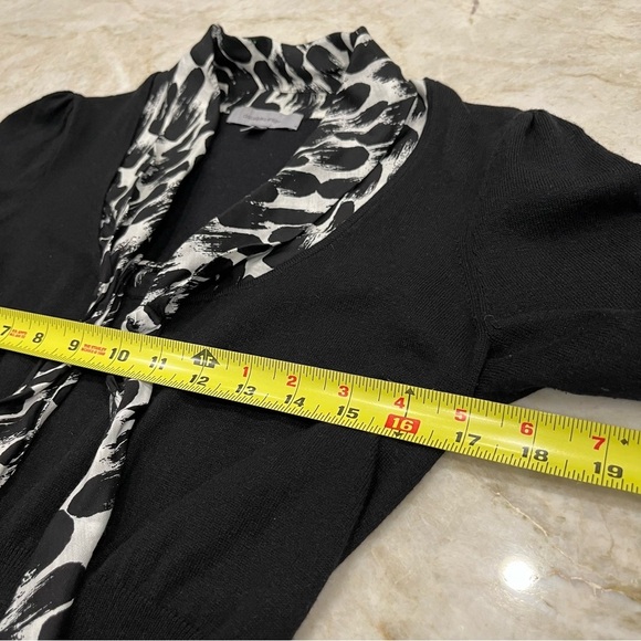 Classiques Entier | Knit Blouse with Attached Scarf | Size Small - Picture 6 of 10